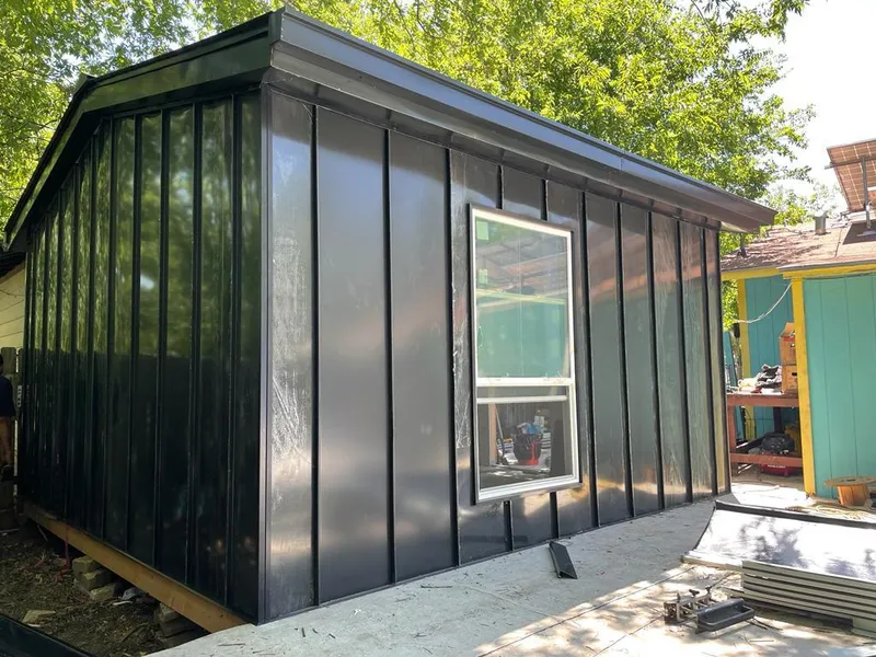 Black standing seam metal wall panels for Roof Inspection in Grand Terrace